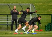 8 September 2019; John Egan, left, and Alan Judge, right, during a Republic of Ireland Squad Training session at FAI National Training Centre in Abbotstown, Dublin. Photo by Stephen McCarthy/Sportsfile