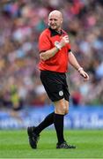 8 September 2019; Referee Andrew Larkin during the Liberty Insurance All-Ireland Intermediate Camogie Championship Final match between Galway and Westmeath at Croke Park in Dublin. Photo by Piaras Ó Mídheach/Sportsfile