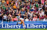 8 September 2019; Megan Dowdall of Westmeath celebrates following the Liberty Insurance All-Ireland Intermediate Camogie Championship Final match between Galway and Westmeath at Croke Park in Dublin. Photo by Ramsey Cardy/Sportsfile