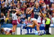 8 September 2019; Megan Dowdall of Westmeath celebrates following the Liberty Insurance All-Ireland Intermediate Camogie Championship Final match between Galway and Westmeath at Croke Park in Dublin. Photo by Ramsey Cardy/Sportsfile