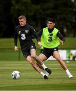 8 September 2019; James McClean, left, with, Callum O'Dowda during a Republic of Ireland Squad Training session at FAI National Training Centre in Abbotstown, Dublin. Photo by Stephen McCarthy/Sportsfile