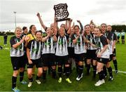 8 September 2019; Whitehall Rangers players celebrate following their victory during the FAI Women’s Intermediate Shield Final match between Manulla FC and Whitehall Rangers at Mullingar Athletic FC in Mullingar, Co. Westmeath. Photo by Seb Daly/Sportsfile