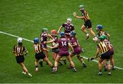 8 September 2019; Both teams battle for possession during the Liberty Insurance All-Ireland Senior Camogie Championship Final match between Galway and Kilkenny at Croke Park in Dublin. Photo by Ramsey Cardy/Sportsfile