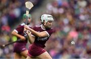 8 September 2019; Ailish O'Reilly of Galway shoots to score her side's first goal during the Liberty Insurance All-Ireland Senior Camogie Championship Final match between Galway and Kilkenny at Croke Park in Dublin. Photo by Piaras Ó Mídheach/Sportsfile