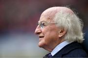 8 September 2019; President of Ireland Michael D Higgins in attendance at the Liberty Insurance All-Ireland Senior Camogie Championship Final match between Galway and Kilkenny at Croke Park in Dublin. Photo by Piaras Ó Mídheach/Sportsfile