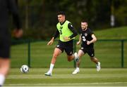 8 September 2019; John Egan, left, with Jack Byrne during a Republic of Ireland Squad Training session at FAI National Training Centre in Abbotstown, Dublin. Photo by Stephen McCarthy/Sportsfile