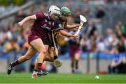 8 September 2019; Collette Dormer of Kilkenny in action against Ailish O'Reilly of Galway during the Liberty Insurance All-Ireland Senior Camogie Championship Final match between Galway and Kilkenny at Croke Park in Dublin. Photo by Piaras Ó Mídheach/Sportsfile