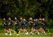 8 September 2019; Republic of Ireland players during a training session at the FAI National Training Centre in Abbotstown, Dublin. Photo by Stephen McCarthy/Sportsfile