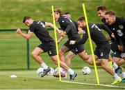 8 September 2019; Seamus Coleman during a Republic of Ireland training session at the FAI National Training Centre in Abbotstown, Dublin. Photo by Stephen McCarthy/Sportsfile