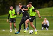 8 September 2019; Ronan Curtis and Kevin Long, right, during a Republic of Ireland training session at the FAI National Training Centre in Abbotstown, Dublin. Photo by Stephen McCarthy/Sportsfile