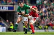 7 September 2019; Cian Healy of Ireland is tackled by Aaron Wainwright of Wales during the Guinness Summer Series match between Ireland and Wales at Aviva Stadium in Dublin. Photo by Brendan Moran/Sportsfile