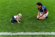 8 September 2019; Joanne McCormack of Westmeath with her son Shay after the Liberty Insurance All-Ireland Intermediate Camogie Championship Final match between Galway and Westmeath at Croke Park in Dublin. Photo by Piaras Ó Mídheach/Sportsfile