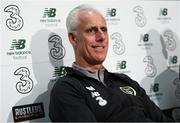 9 September 2019; Republic of Ireland manager Mick McCarthy during a press conference at the FAI National Training Centre in Abbotstown, Dublin. Photo by Stephen McCarthy/Sportsfile