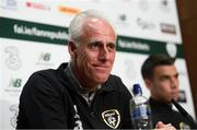 9 September 2019; Republic of Ireland manager Mick McCarthy during a press conference at the FAI National Training Centre in Abbotstown, Dublin. Photo by Stephen McCarthy/Sportsfile