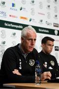 9 September 2019; Republic of Ireland manager Mick McCarthy and Seamus Coleman during a press conference at the FAI National Training Centre in Abbotstown, Dublin. Photo by Stephen McCarthy/Sportsfile