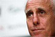 9 September 2019; Republic of Ireland manager Mick McCarthy during a press conference at the FAI National Training Centre in Abbotstown, Dublin. Photo by Stephen McCarthy/Sportsfile