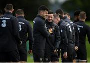 9 September 2019; Alan Browne and John Egan during a Republic of Ireland Squad Training session at the FAI National Training Centre in Abbotstown, Dublin.