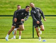 9 September 2019; Conor Hourihane, right, and Enda Stevens during a Republic of Ireland training session at the FAI National Training Centre in Abbotstown, Dublin. Photo by Stephen McCarthy/Sportsfile