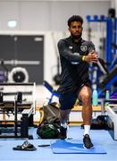 9 September 2019; Cyrus Christie during a Republic of Ireland gym session at the FAI National Training Centre in Abbotstown, Dublin. Photo by Stephen McCarthy/Sportsfile