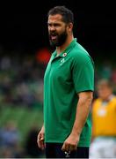 7 September 2019; Ireland defence coach Andy Farrell during the Guinness Summer Series match between Ireland and Wales at Aviva Stadium in Dublin. Photo by Brendan Moran/Sportsfile