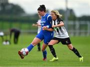 8 September 2019; Rachel Barrett of Manulla FC in action against Charlie Graham of Whitehall Rangers during the FAI Women’s Intermediate Shield Final match between Manulla FC and Whitehall Rangers at Mullingar Athletic FC in Mullingar, Co. Westmeath. Photo by Seb Daly/Sportsfile