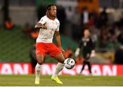 5 September 2019; Kevin Mbabu of Switzerland during the UEFA EURO2020 Qualifier Group D match between Republic of Ireland and Switzerland at Aviva Stadium, Lansdowne Road in Dublin. Photo by Ben McShane/Sportsfile