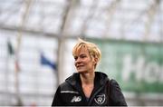 5 September 2019; Newly appointed Republic of Ireland women's national team manager Vera Pauw prior to the UEFA EURO2020 Qualifier Group D match between Republic of Ireland and Switzerland at Aviva Stadium, Lansdowne Road in Dublin. Photo by Ben McShane/Sportsfile