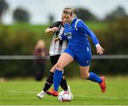 8 September 2019; Louise Dempsey of Manulla FC in action against Michelle Walls of Whitehall Rangers during the FAI Women’s Intermediate Shield Final match between Manulla FC and Whitehall Rangers at Mullingar Athletic FC in Mullingar, Co. Westmeath. Photo by Seb Daly/Sportsfile