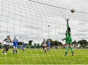 8 September 2019; Simona Fernandes of Manulla FC makes a save during the FAI Women’s Intermediate Shield Final match between Manulla FC and Whitehall Rangers at Mullingar Athletic FC in Mullingar, Co. Westmeath. Photo by Seb Daly/Sportsfile