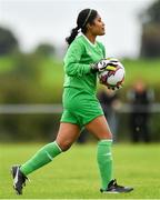 8 September 2019; Simona Fernandes of Manulla FC during the FAI Women’s Intermediate Shield Final match between Manulla FC and Whitehall Rangers at Mullingar Athletic FC in Mullingar, Co. Westmeath. Photo by Seb Daly/Sportsfile