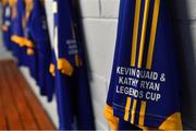 7 September 2019; A detailed view of a Tipperary jersey before The Alzheimer Society of Ireland hosting Bluebird Care sponsored Tipperary v Limerick hurling fundraiser match at Nenagh Éire Óg, Nenagh, Co Tipperary. This unique fundraising initiative, to mark World Alzheimer’s Month 2019, was the brainchild of two leading Munster dementia advocates, Kevin Quaid and Kathy Ryan, who both have a dementia diagnosis. All the money raised will go towards providing community services and advocacy supports in the Munster area and beyond. Photo by Piaras Ó Mídheach/Sportsfile