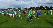 7 September 2019; Both teams march behind the CBS Pipe Band, from Limerick, before The Alzheimer Society of Ireland hosting Bluebird Care sponsored Tipperary v Limerick hurling fundraiser match at Nenagh Éire Óg, Nenagh, Co Tipperary. This unique fundraising initiative, to mark World Alzheimer’s Month 2019, was the brainchild of two leading Munster dementia advocates, Kevin Quaid and Kathy Ryan, who both have a dementia diagnosis. All the money raised will go towards providing community services and advocacy supports in the Munster area and beyond. Photo by Piaras Ó Mídheach/Sportsfile