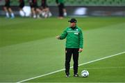 9 September 2019; Head coach Krasimir Balakov during a Bulgaria Squad Training session at Aviva Stadium in Dublin. Photo by Piaras Ó Mídheach/Sportsfile