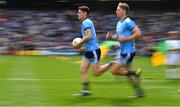1 September 2019; Diarmuid Connolly of Dublin runs onto the pitch prior to the GAA Football All-Ireland Senior Championship Final match between Dublin and Kerry at Croke Park in Dublin. Photo by Brendan Moran/Sportsfile