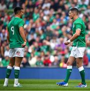 7 September 2019; Conor Murray, left, and Jonathan Sexton of Ireland during the Guinness Summer Series match between Ireland and Wales at Aviva Stadium in Dublin. Photo by David Fitzgerald/Sportsfile