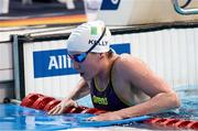 10 September 2019; Ailbhe Kelly of Ireland competes in the heats of the Women's 100m Backstroke S8 during day two of the World Para Swimming Championships 2019 at London Aquatic Centre in London, England. Photo by Tino Henschel/Sportsfile