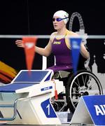 10 September 2019; Ailbhe Kelly of Ireland prior to competing in the heats of the Women’s 100m Backstroke S8 during day two of the World Para Swimming Championships 2019 at London Aquatic Centre in London, England. Photo by Tino Henschel/Sportsfile