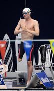 10 September 2019; Barry McClements of Ireland prior to competing in the heats of the Men's 100m Backstroke S9 during day two of the World Para Swimming Championships 2019 at London Aquatic Centre in London, England. Photo by Tino Henschel/Sportsfile