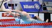 10 September 2019; Barry McClements of Ireland competes in the heats of the Men's 100m Backstroke S9 during day two of the World Para Swimming Championships 2019 at London Aquatic Centre in London, England. Photo by Tino Henschel/Sportsfile