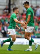 7 September 2019; Luke McGrath of Ireland, left, and Conor Murray during the Guinness Summer Series match between Ireland and Wales at Aviva Stadium in Dublin. Photo by David Fitzgerald/Sportsfile