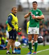 7 September 2019; Jonathan Sexton of Ireland with kicking coach Richie Murphy during the Guinness Summer Series match between Ireland and Wales at Aviva Stadium in Dublin. Photo by David Fitzgerald/Sportsfile
