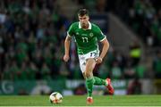 9 September 2019; Paddy McNair of Northern Ireland during the UEFA EURO2020 Qualifier - Group C match between Northern Ireland and Germany at the National Stadium at Windsor Park in Belfast. Photo by Ramsey Cardy/Sportsfile