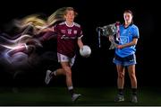 9 September 2019; In attendance at a photocall ahead of the TG4 All-Ireland Junior, Intermediate and Senior Ladies Football Championship Finals on Sunday next, are Dublin captain Sinéad Aherne and Galway captain Tracey Leonard. Photo by Ramsey Cardy/Sportsfile