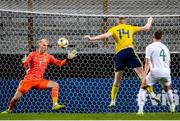 10 September 2019; Conor Masterson of Republic of Ireland shoots to score a goal for his side, which was subsequently disallowed, during the UEFA European U21 Championship Qualifier Group 1 match between Sweden and Republic of Ireland at Guldfågeln Arena in Hansa City, Kalmar, Sweden. Photo by Suvad Mrkonjic/Sportsfile