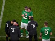 10 September 2019; Jack Byrne of Republic of Ireland embraces Alan Judge as he comes on to make his debut during the 3 International Friendly match between Republic of Ireland and Bulgaria at Aviva Stadium, Dublin. Photo by Ben McShane/Sportsfile