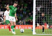 10 September 2019; Alan Browne of Republic of Ireland  scores his side's first goal during the 3 International Friendly match between Republic of Ireland and Bulgaria at Aviva Stadium, Lansdowne Road in Dublin. Photo by Stephen McCarthy/Sportsfile