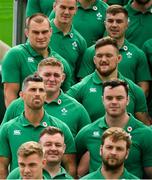 11 September 2019; Ireland players prepare for a team photo prior to the team's departure from Dublin Airport in advance of the Rugby World Cup in Japan. Photo by David Fitzgerald/Sportsfile