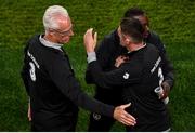 10 September 2019; Republic of Ireland manager Mick McCarthy with Republic of Ireland assistant coaches Robbie Keane, right, and Terry Connor following the 3 International Friendly match between Republic of Ireland and Bulgaria at Aviva Stadium, Dublin. Photo by Ben McShane/Sportsfile