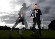 11 September 2019; Derry City's Greg Sloggett, right, and Dundalk's Dan Cleary in attendance during the EA SPORTS Cup Final Media Day at FAI Headquarters in Abbotstown, Dublin. Photo by Stephen McCarthy/Sportsfile