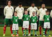 10 September 2019; Mascots prior to the 3 International Friendly match between Republic of Ireland and Bulgaria at Aviva Stadium, Dublin. Photo by Eóin Noonan/Sportsfile